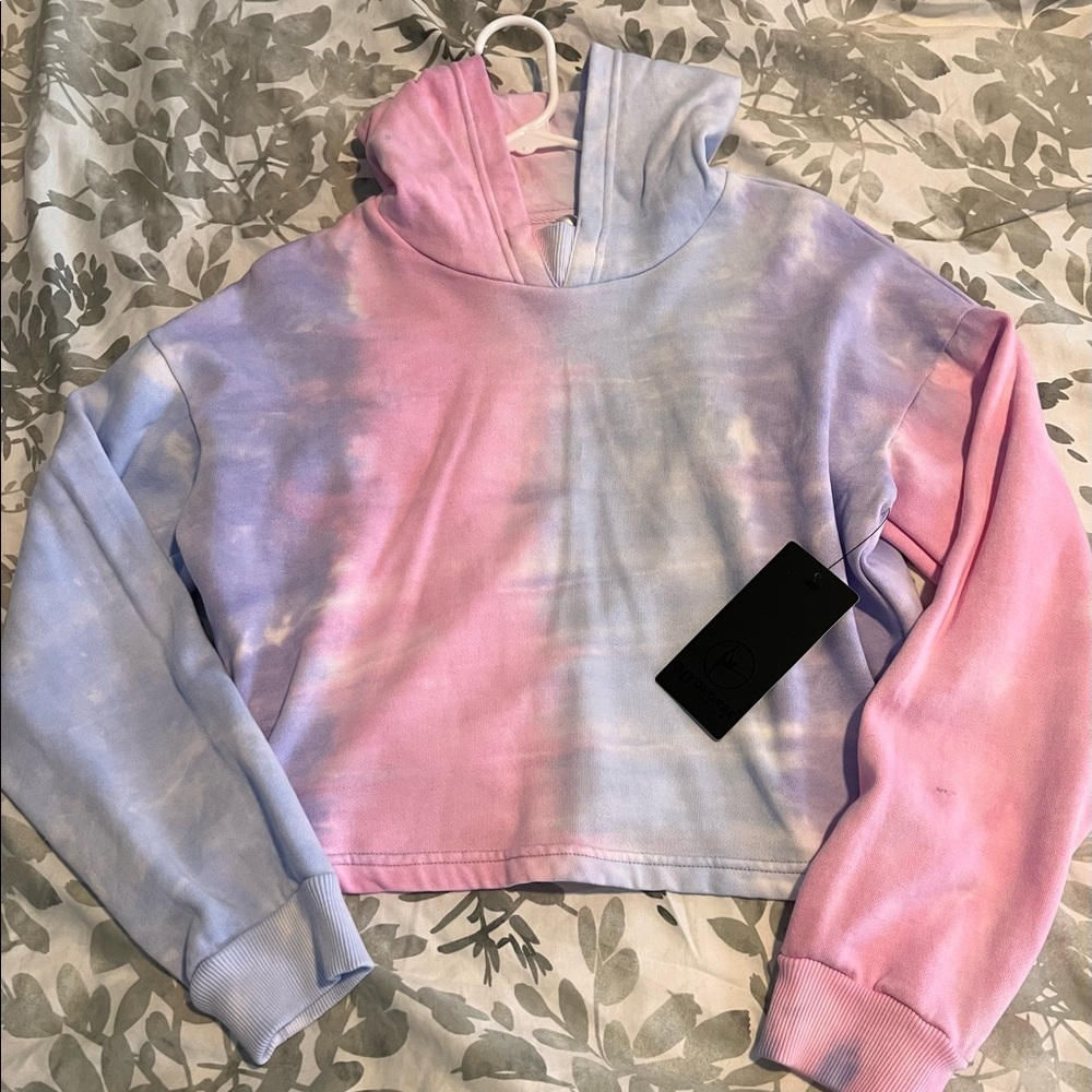 90 Degree by Reflex Knit Cropped Hoodie